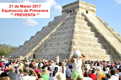Chichen Itza from Cancun (Equinox March 21, 2017)