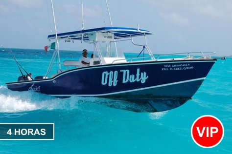 Pesca en Cancún 1-10 Personas 4 horas (Privado)